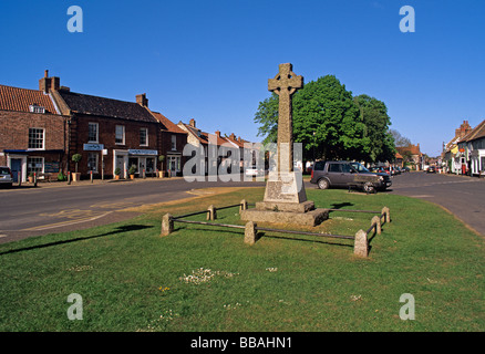 Upmarket Shops in the centre of the North Norfolk Village of Burnham Market sometimes known as Chelsea by the Sea Stock Photo