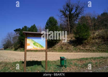 Italy, Le Marche, Pesaro, Monte San Bartolo Regional Park Stock Photo