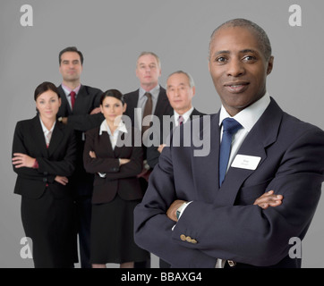 Portrait of a senior black businessman Stock Photo