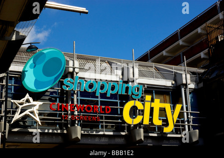 Wood Green Shopping City signage in wood Green high Road North London England UK Stock Photo