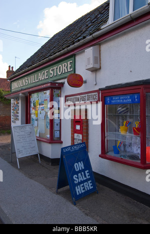 Lincoln's village store,the local shop and post office in Westleton,Suffolk,Uk Stock Photo