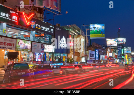 Brigade Road at night Bangalore Karnataka India Stock Photo