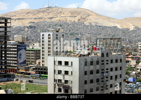 View from central Damascus of the city, Syria Stock Photo