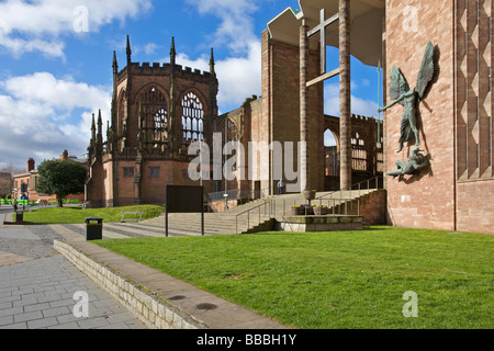 The ruins of Coventry Cathedral, West Midlands, UK Stock Photo