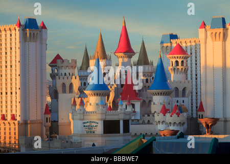 Excalibur Hotel in Las Vegas in the state of Nevada, USA Stock Photo