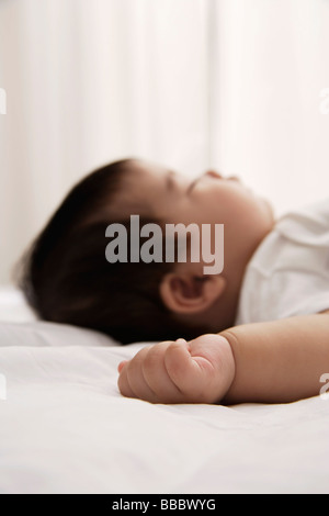 profile of sleeping baby Stock Photo