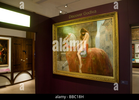 A painting of Lady Godiva at Herbert Art Gallery and Museum in Coventry Britain Stock Photo