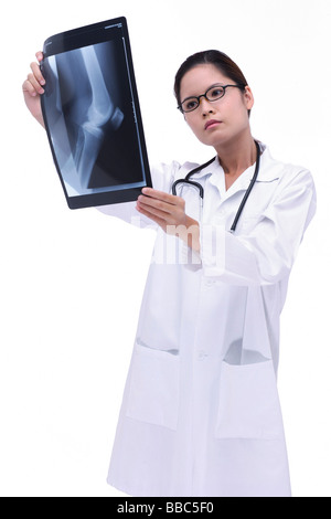 Doctor looking at  X-ray Stock Photo