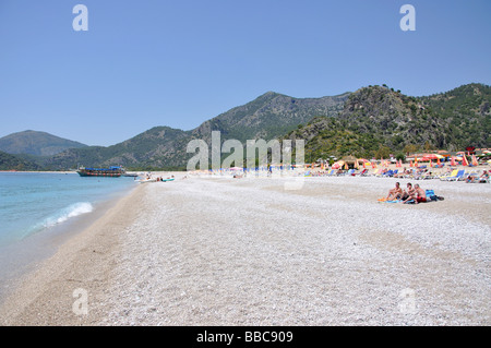 Oludeniz Beach, Oludeniz, Mugla Province, Republic of Türkiye Stock Photo