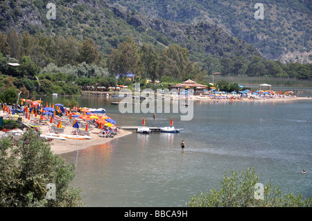 Blue Lagoon Beach, Oludeniz, Mugla Province, Republic of Türkiye Stock Photo