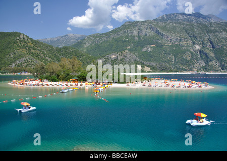 Blue Lagoon Beach, Oludeniz, Mugla Province, Republic of Türkiye Stock Photo