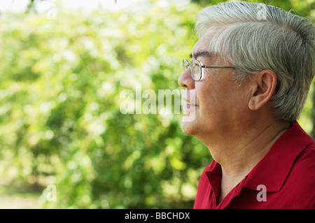 Mature man looking away Stock Photo