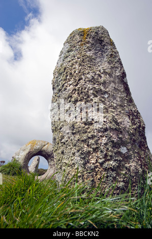 Men-an-Tol Megalithic stone monument Cornwall Stock Photo