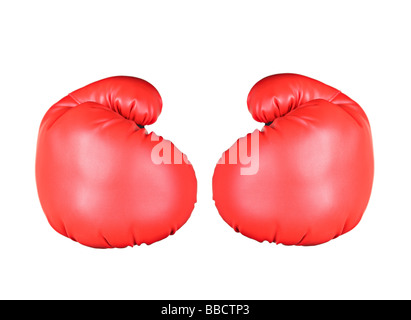 Boxing gloves isolated on white Stock Photo