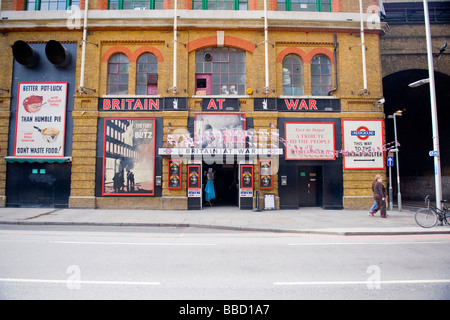 Tooley Street , London Bridge , The Britain at War Museum , portrays world war 2 experience London during the blitz Stock Photo