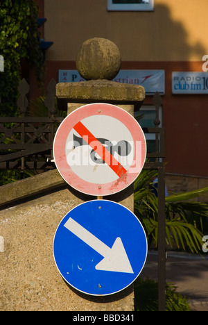 No honking sign in Tirana Albania Europe Stock Photo