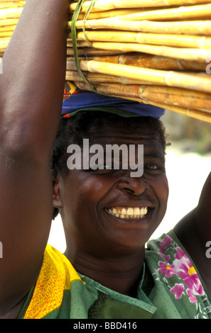 Nyanja woman lake niassa mozambique Stock Photo