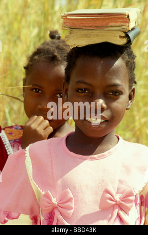 Nyanja girl lake niassa mozambique Stock Photo