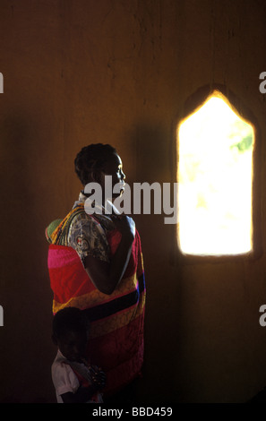 Nyanja church lake niassa mozambique Stock Photo