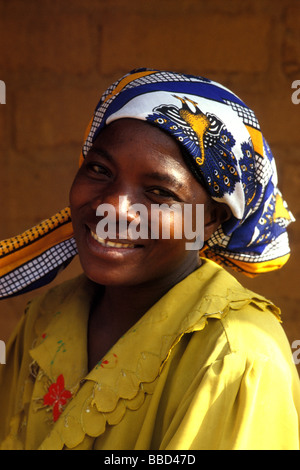 Nyanja woman lake niassa mozambique Stock Photo