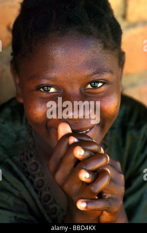 Nyanja girl lake niassa mozambique Stock Photo