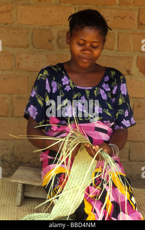 Nyanja woman lake niassa mozambique Stock Photo