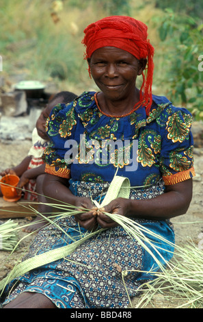 Nyanja woman lake niassa mozambique Stock Photo