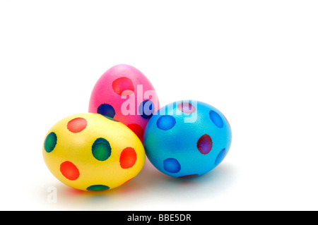 Coloured Easter eggs, symbolic picture for Easter Stock Photo