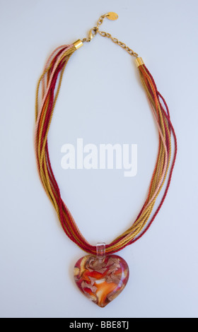 Murano glass necklace Stock Photo