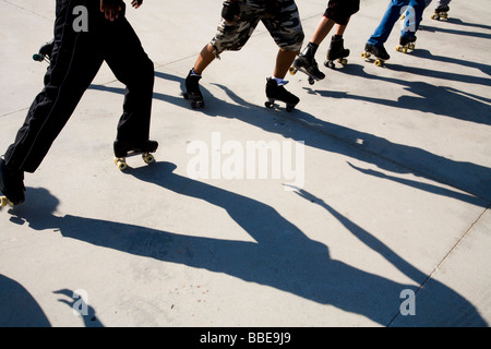 Dance Skaters Venice Beach Los Angeles County California United States of America Stock Photo