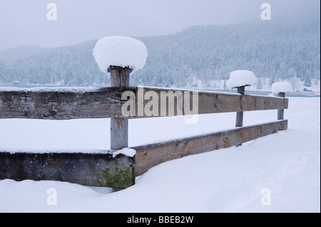 Fence, Bavaria, Germany Stock Photo