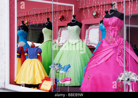 Quinceanera Dresses, Queretaro, Mexico Stock Photo