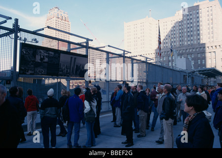 USA New York Manhattan Financial District World Trade Center Ground Zero Stock Photo
