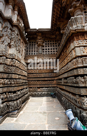 Temple at Halebid, Karnataka, India Stock Photo