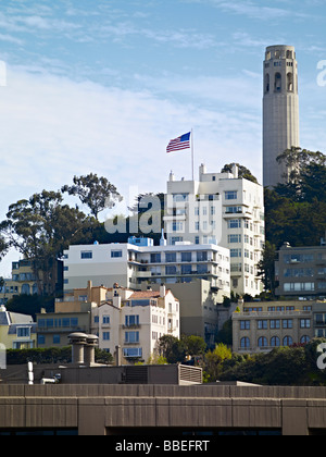 Coit Tower, San Francisco, California, USA Stock Photo