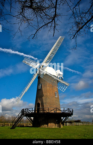 Wilton Windmill Near Marlborough Tower Mill Patent Canvas Sails Wiltshire Built 1821 Restored 1976 Wessex Stone Ground Flour Stock Photo