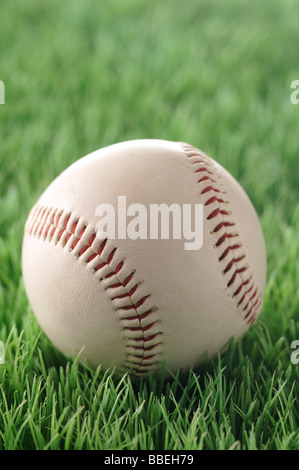 Close-Up of Baseball Stock Photo