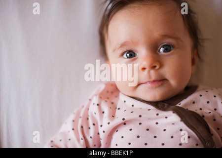 Portrait of Baby Girl Stock Photo
