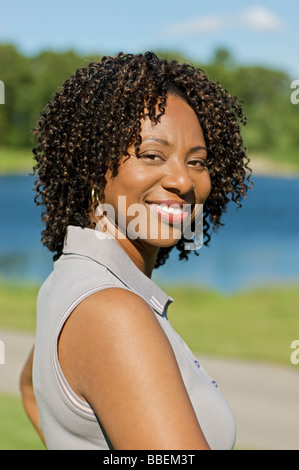 Portrait of Woman, Burlington, Ontario, Canada Stock Photo