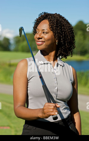 Portrait of Golfer, Burlington, Ontario, Canada Stock Photo