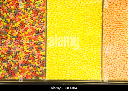 Closeup of Bulk Candy in Supermarket Stock Photo