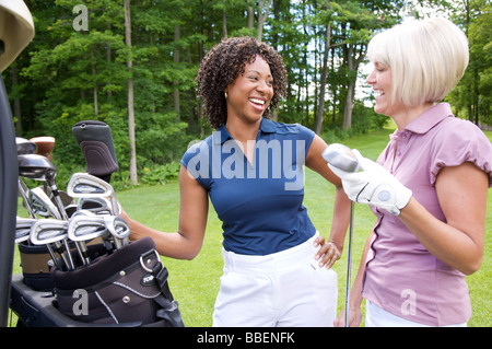 Women Golfing Stock Photo