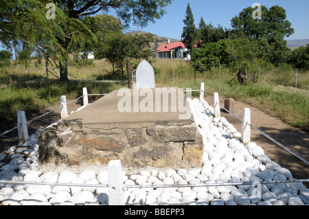 Grave at Rorkes Drift Anglo Zulu War 1879 Isandlwana Kwazulu Natal South Africa Stock Photo