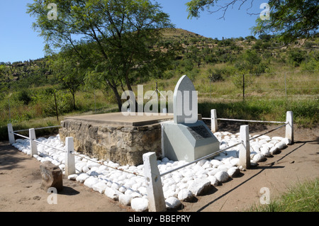 Grave at Rorkes Drift Anglo Zulu War 1879 Isandlwana Kwazulu Natal South Africa Stock Photo