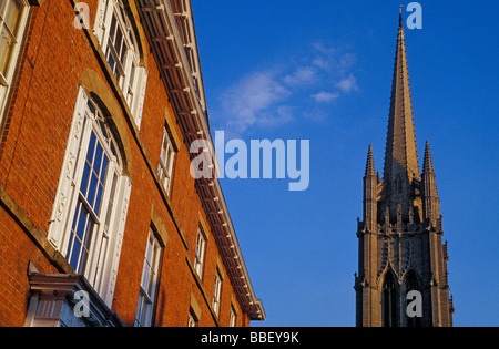 A view of St. James Church. Louth. Lincolnshire Wolds. East England. UK. Stock Photo