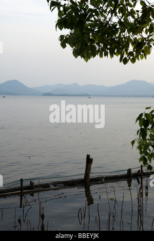 A view of West Lake is seen in Hangzhou, China Stock Photo