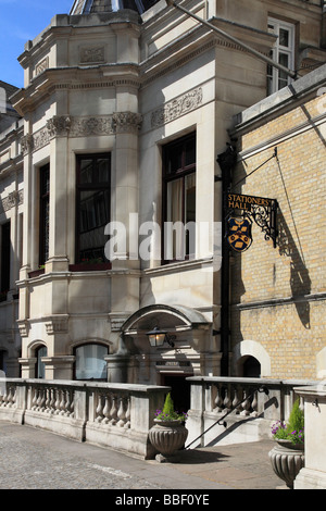 Stationers' Hall - Ave Maria Lane, London, City of London England Stock Photo