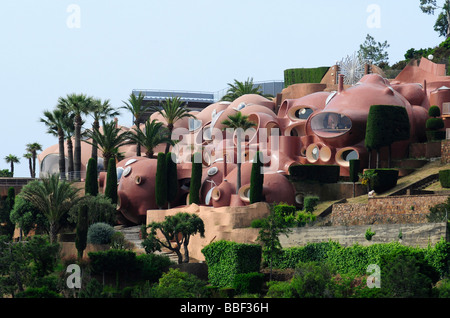 The Palais Bulles ('Bubble Palace' in French), an original convention centre designed by Antti Lovag, near Cannes, south France. Stock Photo