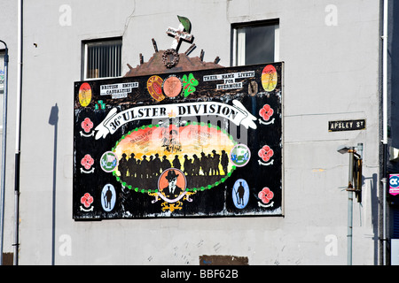 Unionist mural Belfast Northern Ireland Stock Photo