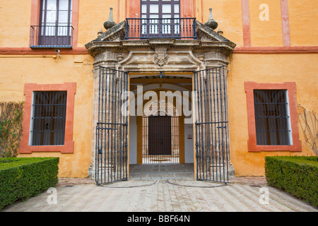 Entrance to Alcazar of Seville Spain Stock Photo